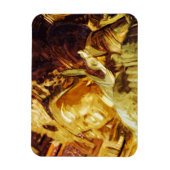Magnet Flexible Grande Statue d'or Kyoto Japon Abstrait (Vertical)