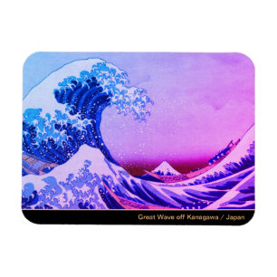 Magnet Flexible Grande vague au large de Kanagawa & Art japonais /