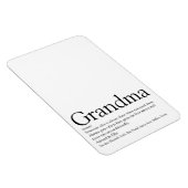 Magnet Flexible Grandma grand-mère Cool noire et blanche (Côté Droit)