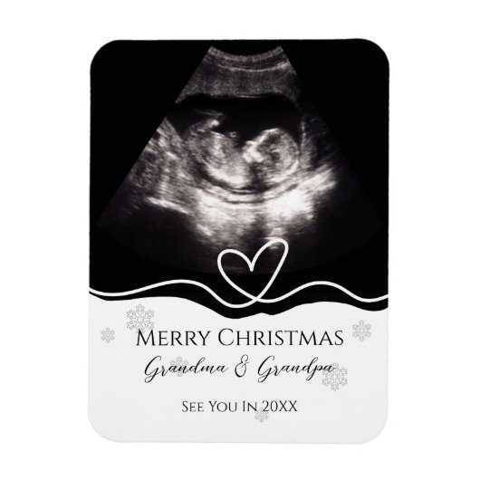 Magnet Flexible Grandparents Pregnancy Announcement Ultrasound  (Vertical)