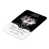 Magnet Flexible Grandparents Pregnancy Announcement Ultrasound  (Côté Gauche)