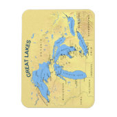 Magnet Flexible Grands Lacs d'Amérique du Nord (Vertical)