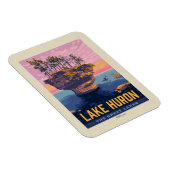 Magnet Flexible Grands Lacs | Lac Huron (Côté Droit)