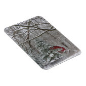 Magnet Flexible Grange rouge neigeuse (Côté Droit)