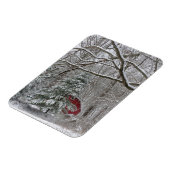 Magnet Flexible Grange rouge neigeuse (Côté Gauche)