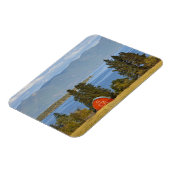 Magnet Flexible Grange rouge situé le long du pittoresque lac Flat (Côté Gauche)