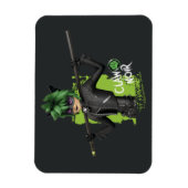 Magnet Flexible Graphique de caractère noir de la bande de rebond (Vertical)