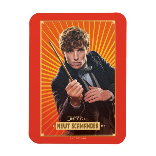 Magnet Flexible Graphique de caractères Newt Scamander (Vertical)