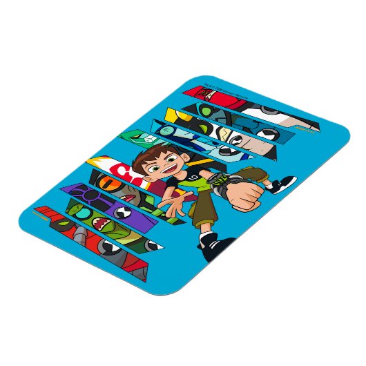 Magnet Flexible Graphique de collection d'Aliens Ben 10 (Côté Gauche)