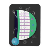 MAGNET FLEXIBLE GRAPHIQUE DE CONVERSION DE LA CUISINE - MESURES SÈ (Vertical)