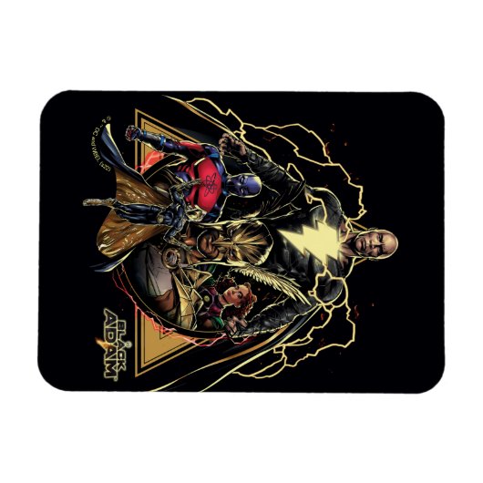 Magnet Flexible Graphique de groupe triangulaire Adam noir (Horizontal)