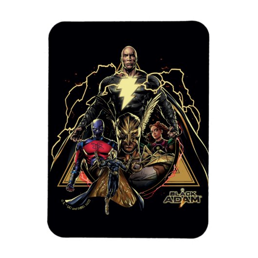Magnet Flexible Graphique de groupe triangulaire Adam noir (Vertical)