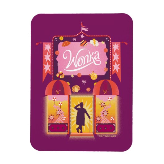 Magnet Flexible Graphique de la boutique Wonka Candy (Vertical)