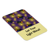 Magnet Flexible Graphique de lucioles sur violet (Côté Droit)