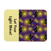 Magnet Flexible Graphique de lucioles sur violet (Horizontal)
