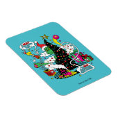 Magnet Flexible Graphique de Noël coloré Grinch (Côté Droit)