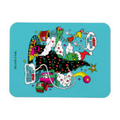 Magnet Flexible Graphique de Noël coloré Grinch (Horizontal)