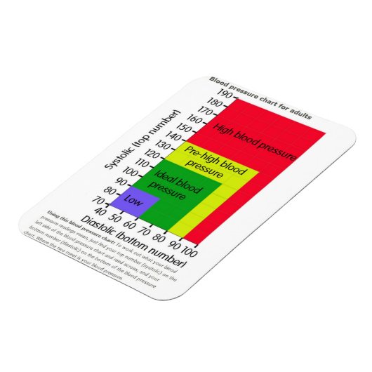 MAGNET FLEXIBLE GRAPHIQUE DE PRESSION SANGUINE (Côté Gauche)