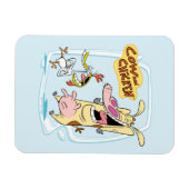 Magnet Flexible Graphique de rire de vache et de poulet (Horizontal)