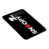 Magnet Flexible Graphique de typographie japonaise Snoopy (Côté Droit)