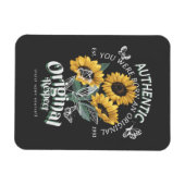 Magnet Flexible Graphique des tournesols et papillons (Horizontal)
