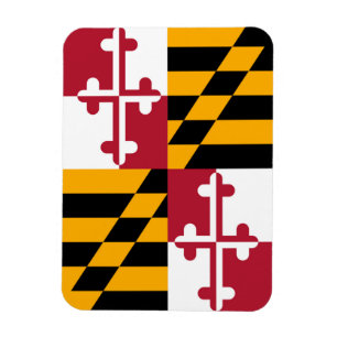 Magnet Flexible Graphique du drapeau de l'État du Maryland