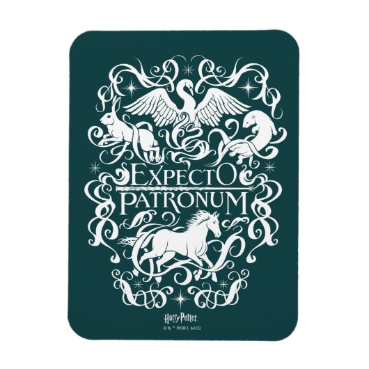 Magnet Flexible Graphique Filigree de Patronum d'Expecto (Vertical)