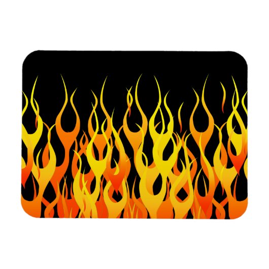 Magnet Flexible Graphique Flames Hot Racing (Horizontal)