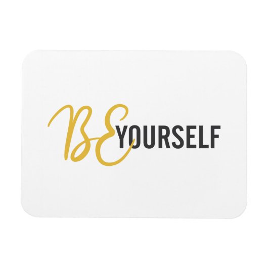 Magnet Flexible Graphique urbain, simple et moderne de Be Yourself (Horizontal)