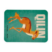 Magnet Flexible Graphique Vintage Qilin (Horizontal)