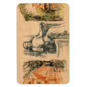 Magnet Flexible Graphiques crayon de dame sur l'artisanat (Vertical)