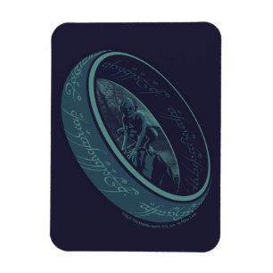 Magnet Flexible Graphisme de GOLLUM™ avec l'ANNEAU UNIQUE™