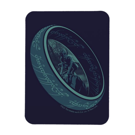 Magnet Flexible Graphisme de GOLLUM™ avec l'ANNEAU UNIQUE™ (Vertical)
