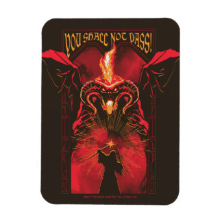 Magnet Flexible Graphisme GANDALF™ contre Balrog "Vous ne passerez