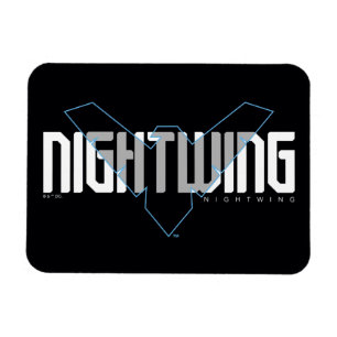 Magnet Flexible Graphisme Hi-Tech au nom de Nightwing