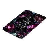 Magnet Flexible Gras Moody Flowers Black Enchanted Floral Mariage (Côté Gauche)