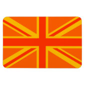 Magnet Flexible Gras orange Union Jack Britanniques Drapeau Swag (Horizontal)