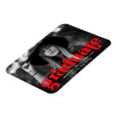 Magnet Flexible Gras Typographie Red Photo Graduation (Côté Gauche)