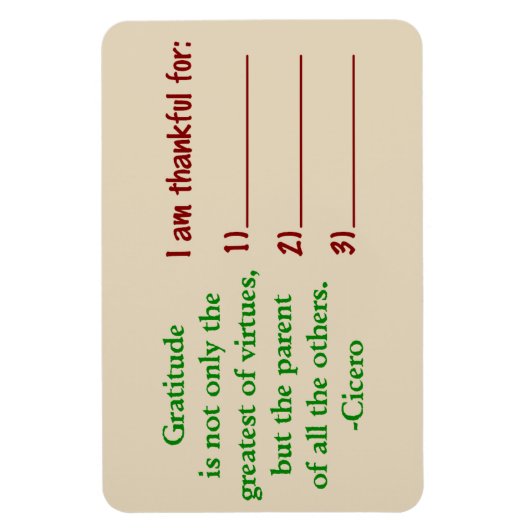 Magnet Flexible Gratitude (Vertical)