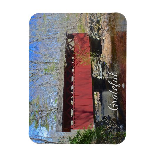 Magnet Flexible Gratitude du pont couvert (Vertical)