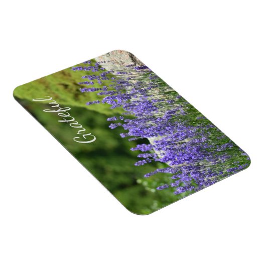 Magnet Flexible Gratitude florale pourpre (Côté Droit)
