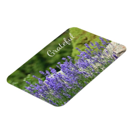 Magnet Flexible Gratitude florale pourpre (Côté Gauche)
