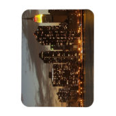 Magnet Flexible Gratte-ciel de Manhattan la nuit (Vertical)