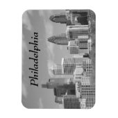 Magnet Flexible gratte-ciel de Philly noir et blanc (Vertical)