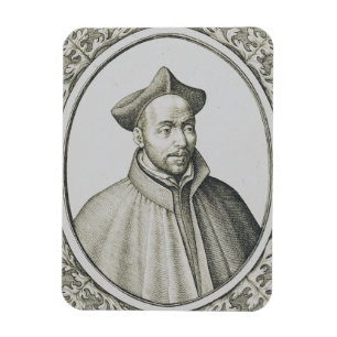 Magnet Flexible Gravure antique de Saint Ignace de Loyola Art anci