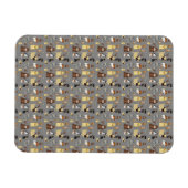 Magnet Flexible gray background dogs (Horizontal)