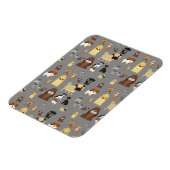 Magnet Flexible gray background dogs (Côté Gauche)