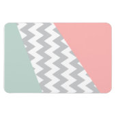 Magnet Flexible Gray Chevron Mint et Coral (Horizontal)