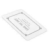 Magnet Flexible Gray Deco Chic Enregistrer la date (Côté Droit)