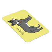 Magnet Flexible Gray wolf with pipe cartoon (Côté Droit)
